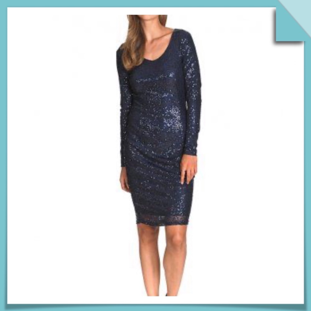 Long Tall Sally Sequined Bodycon Dress Size 10